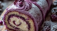 Purple Velvet Cake Roll 3