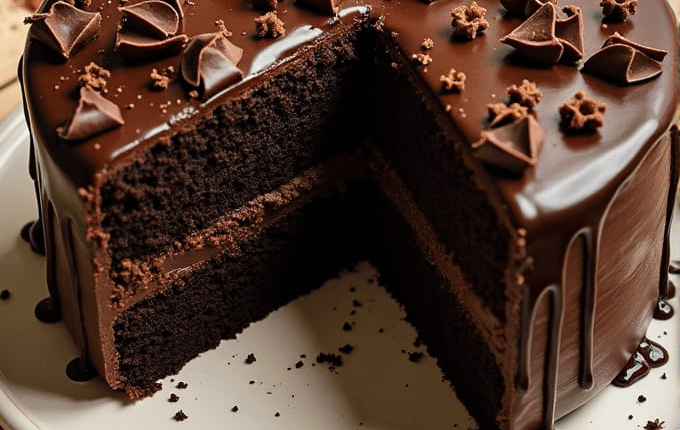 A Decadent Chocolate Cake: Straight from the Page of Matilda 1