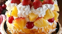 Tropical Strawberry Pineapple Shortcake: A Refreshing Summer Delight 3