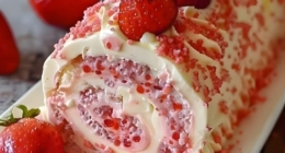 Strawberry Birthday Cake Roll 19