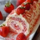 Strawberry Birthday Cake Roll 6