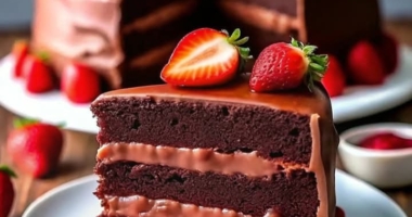 Chocolate Cake with Fresh Strawberry Filling: A Celebration of Flavor 1