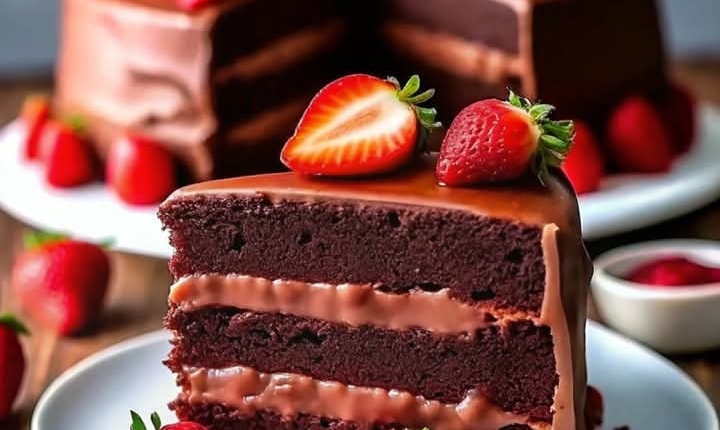 Chocolate Cake with Fresh Strawberry Filling: A Celebration of Flavor 1