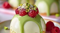 Pistachio & Raspberry Cheesecake Domes: A Decadent Treat for Any Occasion 3