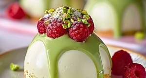 Pistachio & Raspberry Cheesecake Domes: A Decadent Treat for Any Occasion 37