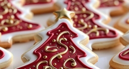 Velvety Red Holiday Tree Cookies: A Festive Treat for the Season 17