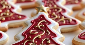 Velvety Red Holiday Tree Cookies: A Festive Treat for the Season 14