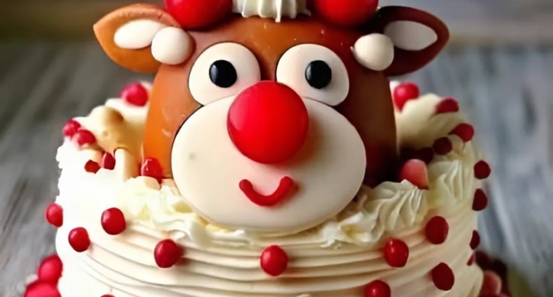 Rudolph Delight Cake: A Festive Treat for the Holidays! 1