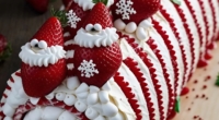 Strawberries and Cream Chantilly Log Recipe 3