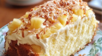 Pineapple Coconut Cream Cheese Cake 3