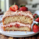 Strawberry and Honey Cake with Strawberry Frosting 6