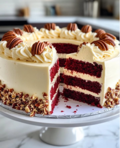 Red Velvet Cheesecake with Toasted Walnuts 5