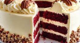 Red Velvet Cheesecake with Toasted Walnuts 30