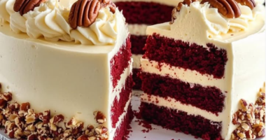 Red Velvet Cheesecake with Toasted Walnuts 1