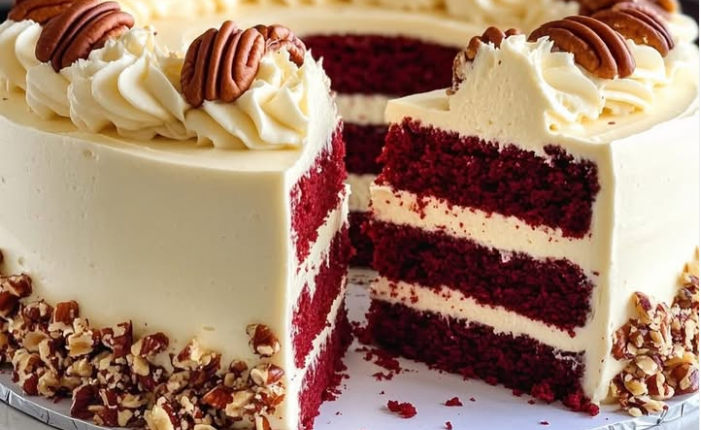 Red Velvet Cheesecake with Toasted Walnuts 1