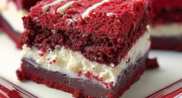 Red Velvet Cheesecake Brownies: A Dessert That Steals Hearts! 26