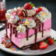 Chocolate and Strawberry Ice Cream Fantasy Cake 32