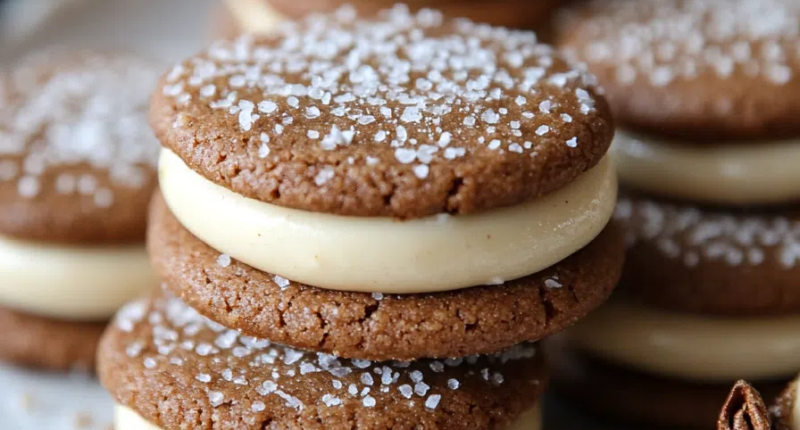 Spiced Ginger Molasses Cookies with Creamy Eggnog Buttercream: A Festive Delight 🎄✨ 1