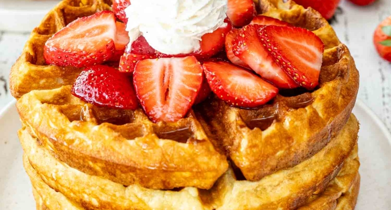 Breakfast Delight: Fluffy Belgian Waffles 1