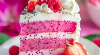 Stunning Pink Dragon Fruit Layer Cake Recipe: A Delight for the Eyes and Palate 3