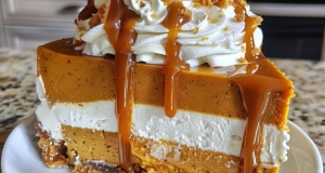 Decadent Pumpkin Caramel Cheesecake Layer Cake: A Perfect Fall Treat! 15