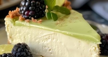 Refreshing Lime Mousse Cheesecake with Lime Glaze: A Zesty Delight 1