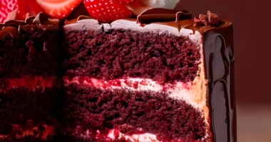 Savor the Delight of Chocolate Strawberry Cake! 1