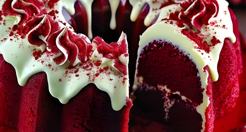 Layered Red Velvet Cheesecake Bundt Cake Recipe: A Showstopper Dessert 1